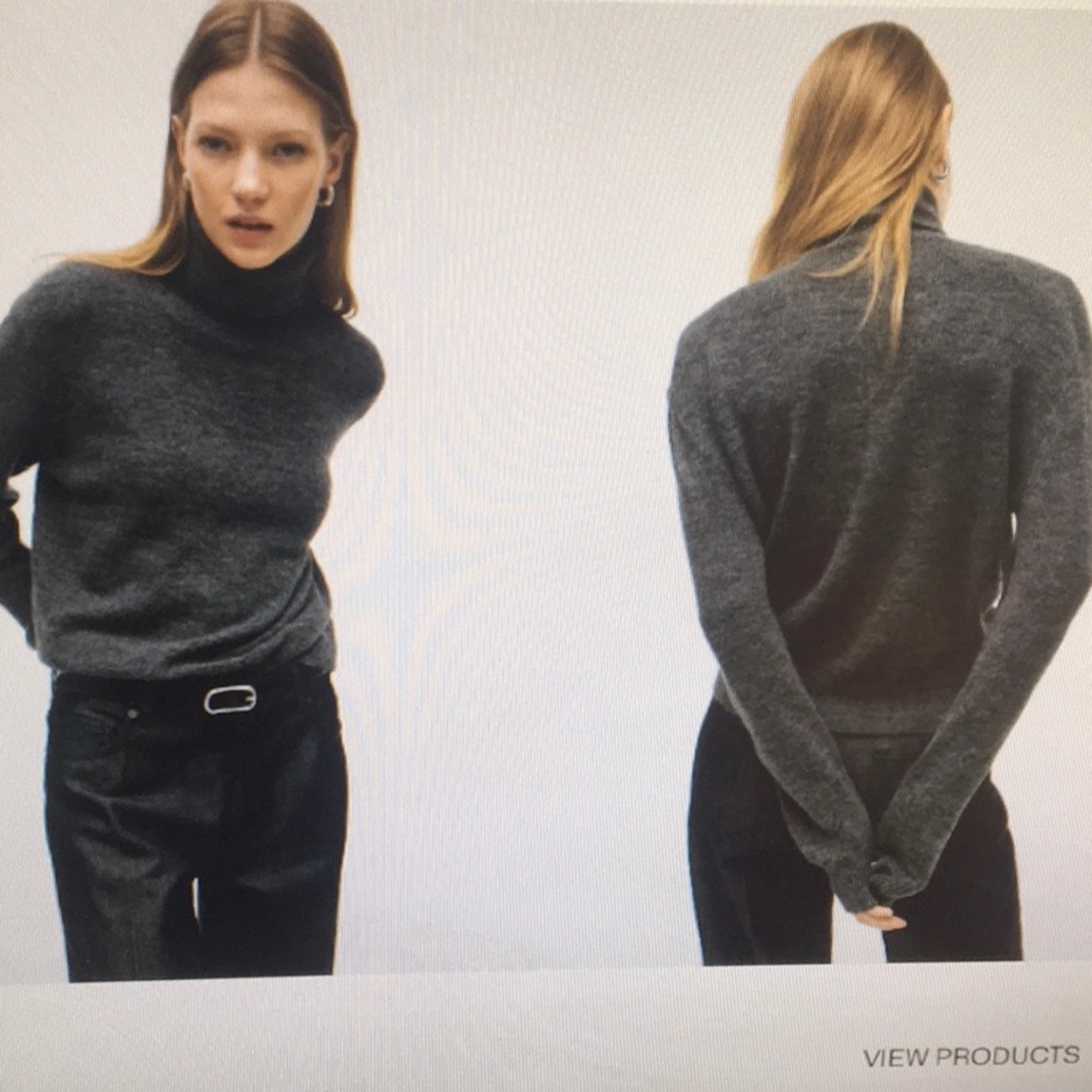 H&M/“DARK GRAY MELANGE”TURTLENECK SWEATER/NWT